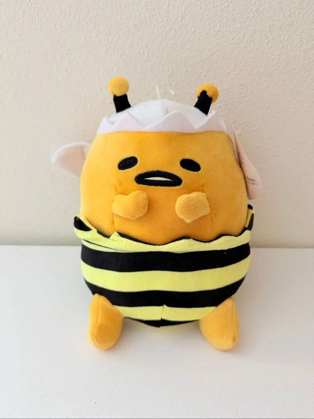 Sanrio Gudetama Bee Plush 11” Fiesta 2023 Lazy Egg Stuffed Animal NWT